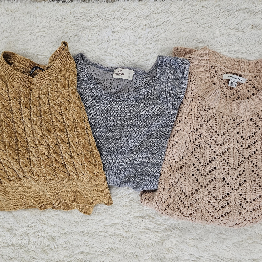 American Eagle, Hollister, nikki k Juniors/Women's Sweater Lot, Size XS
